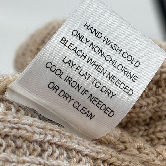 Evereve Oatmeal Striped Tan Kiki Cardigan Sweater - Picture 12 of 12